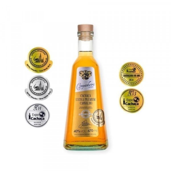 CACHACA COMPANHEIRA EXTRA PREMIUM 4 ANOS 670 ML