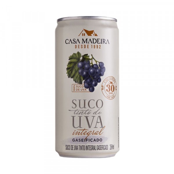 Suco De Uva Tinto Integral Gaseificado Lata 269ML